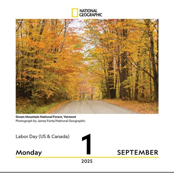 National Geographic "American Road Trips" 2025 Day-to-Day Calendar - Picture 4 of 4